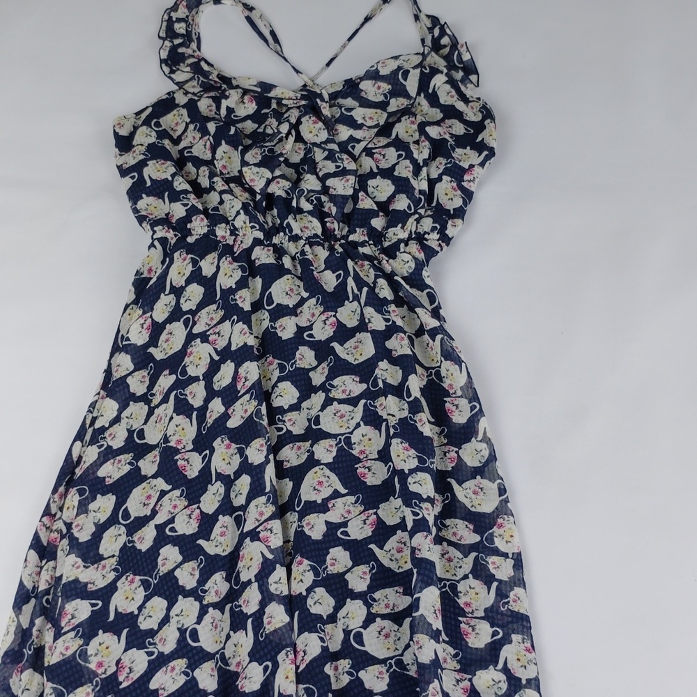 Disney Navy Floral Mini Dress - Picture 9 of 16